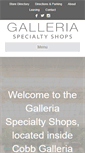 Mobile Screenshot of galleriaspecialtyshops.com